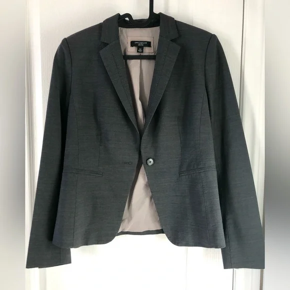 Ann Taylor Gray Women's Blazer - Picture 1 of 4